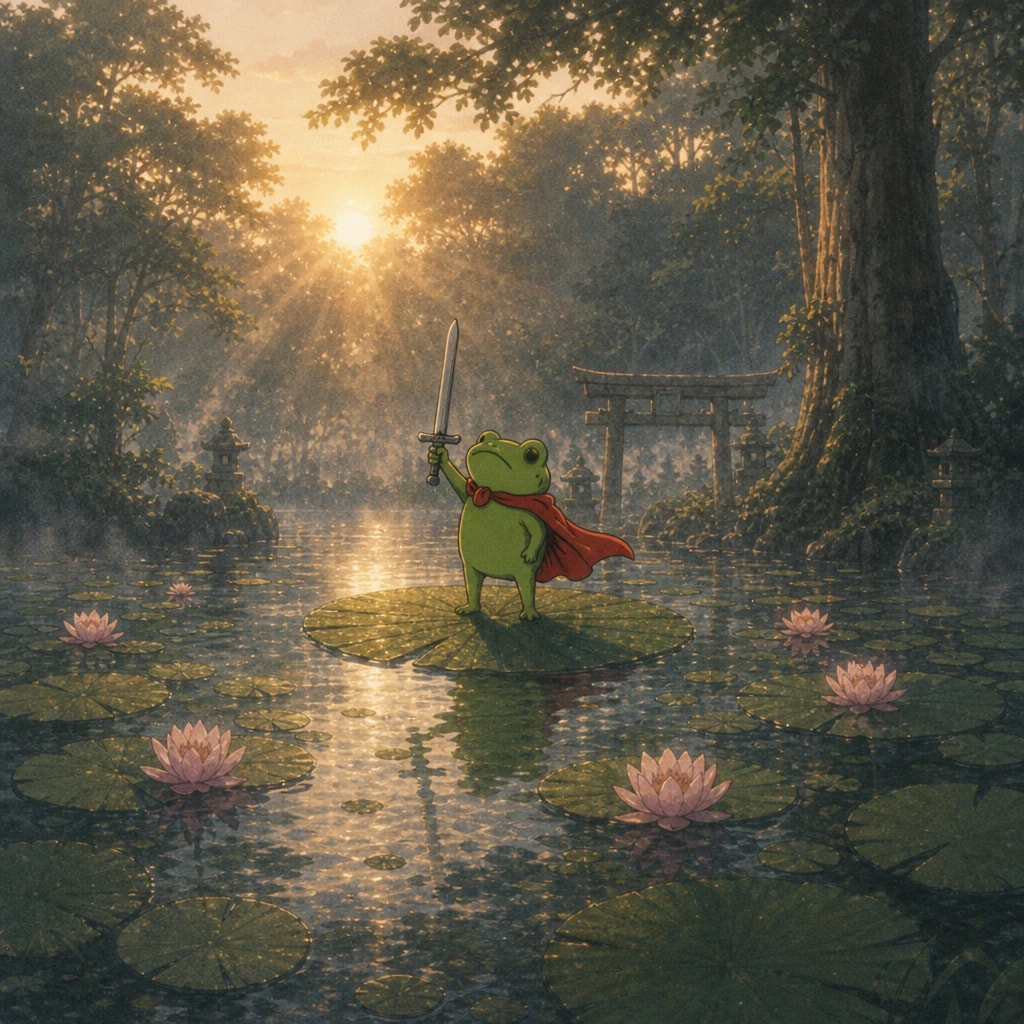 Hold the lily pad